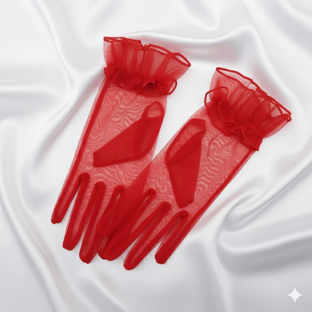 GUANTES VALENTINO  ROJOS