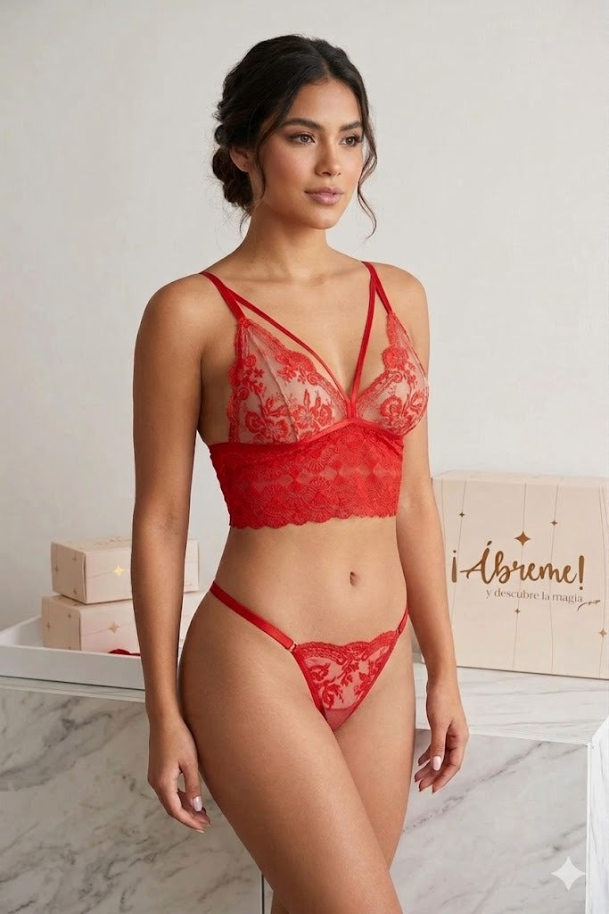CONJUNTO DESIREE ROJO