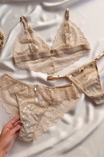 TRÍO DUQUESA BEIGE