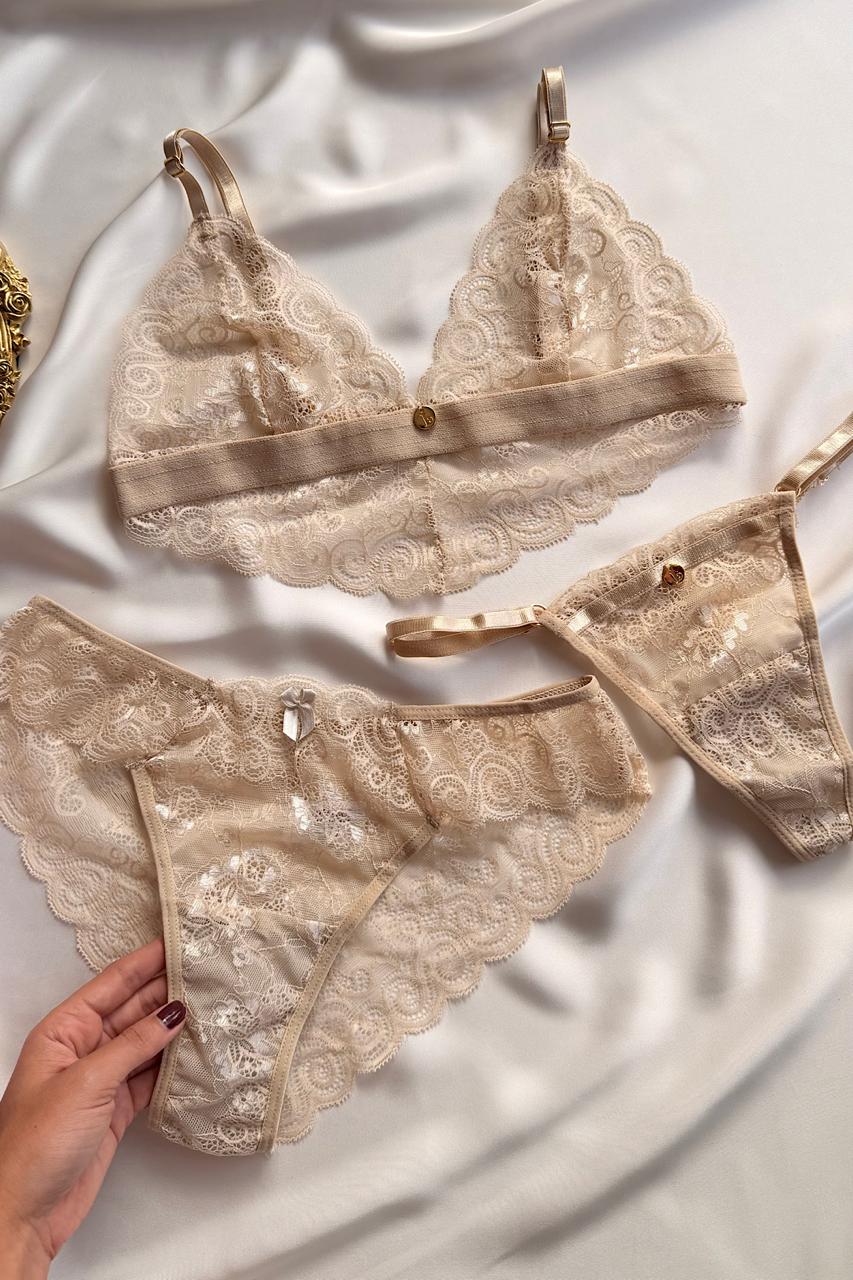 TRÍO DUQUESA BEIGE