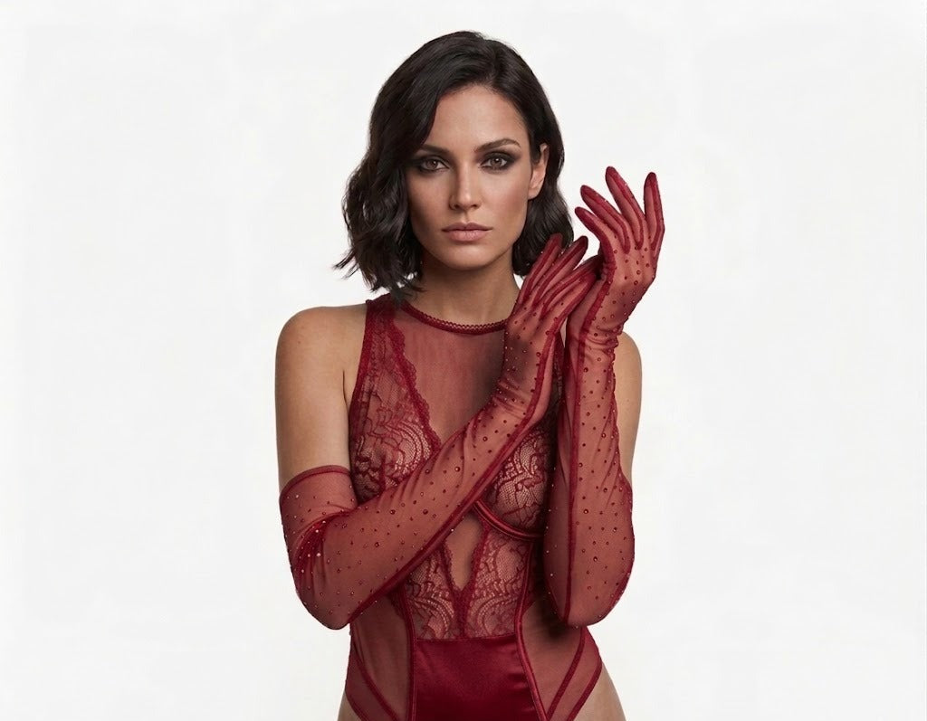 GUANTES KRISTEL ROJO