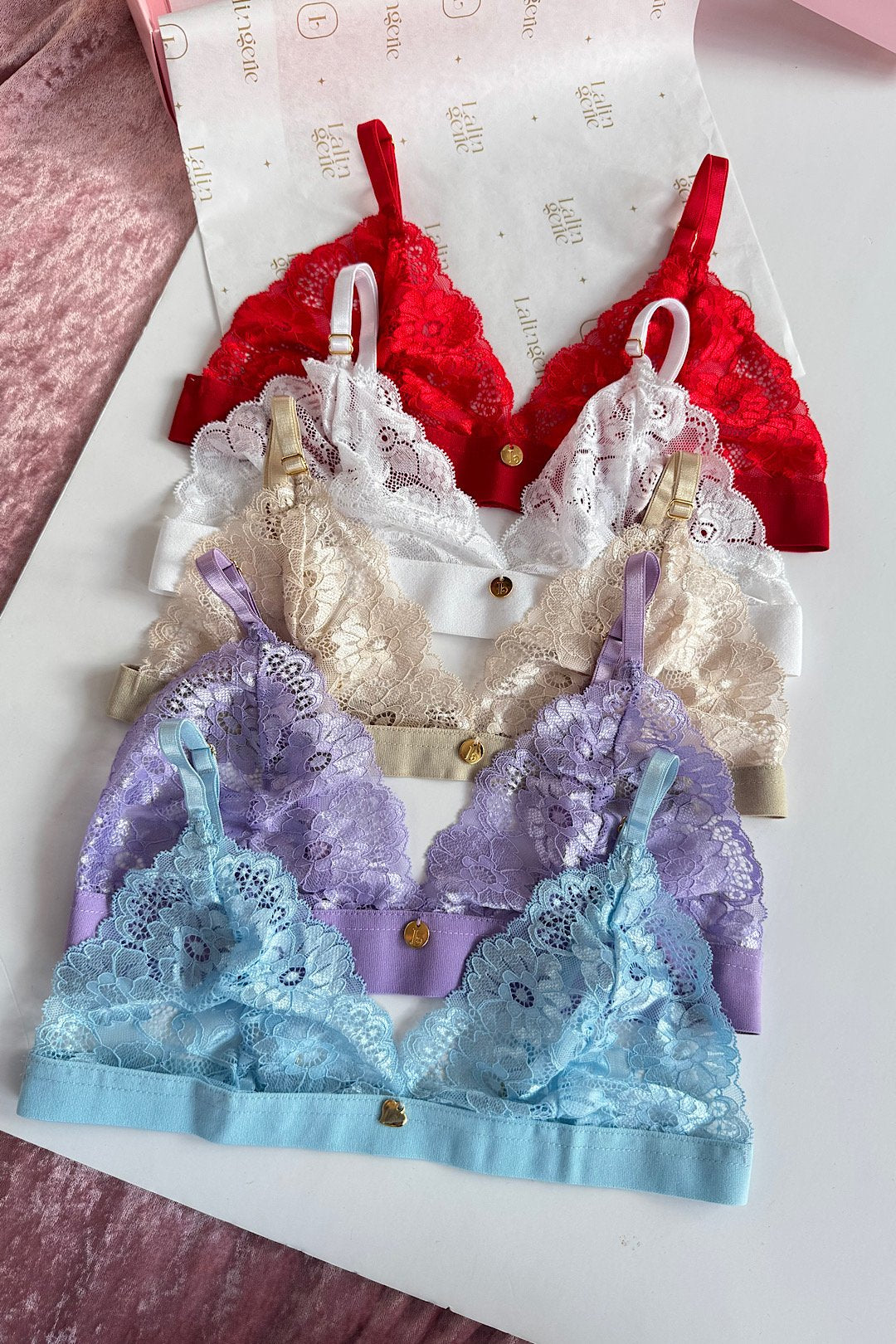PACK X 5 BRALETTE BIANCA