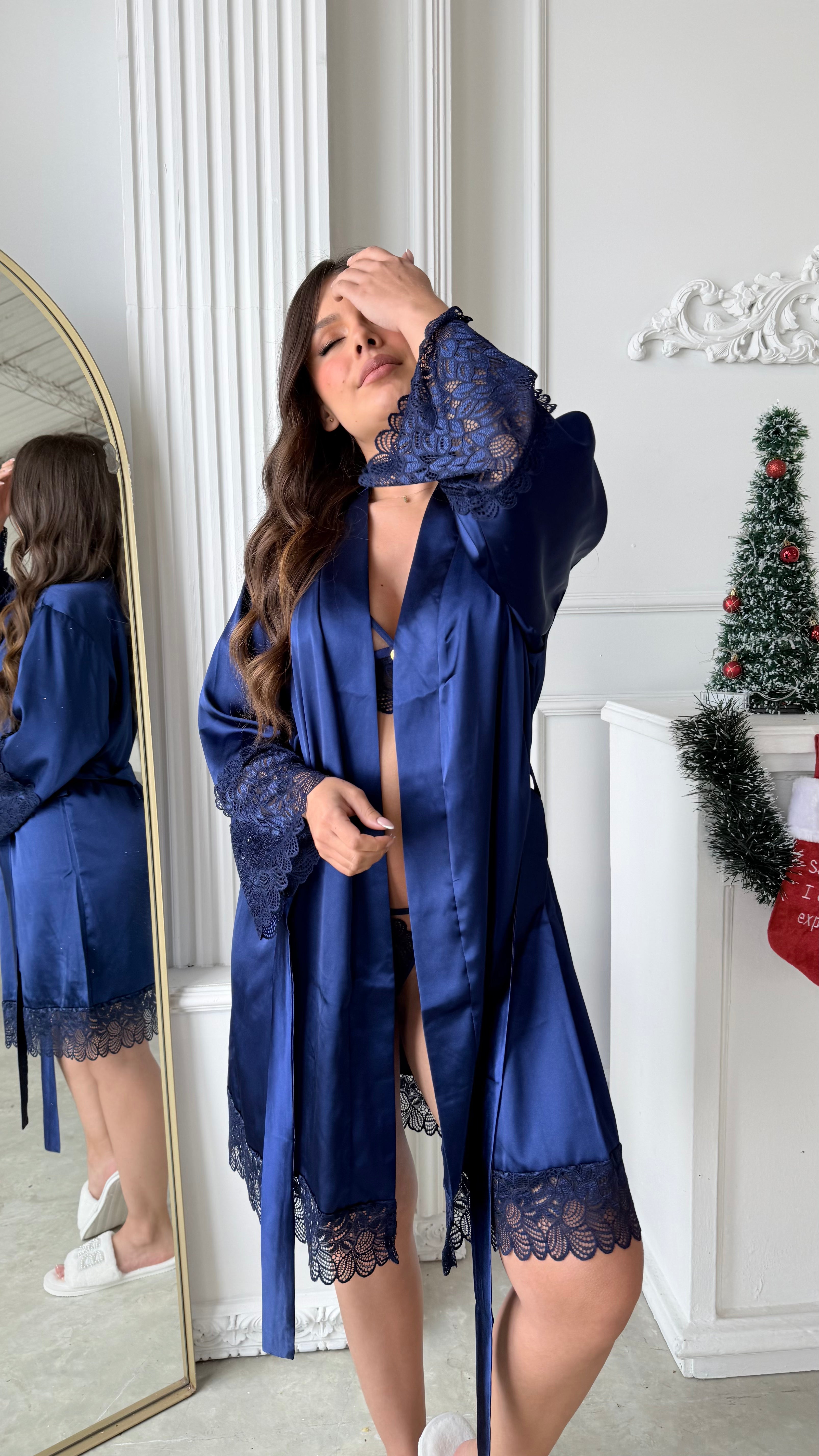 KIMONO SEDA AZUL