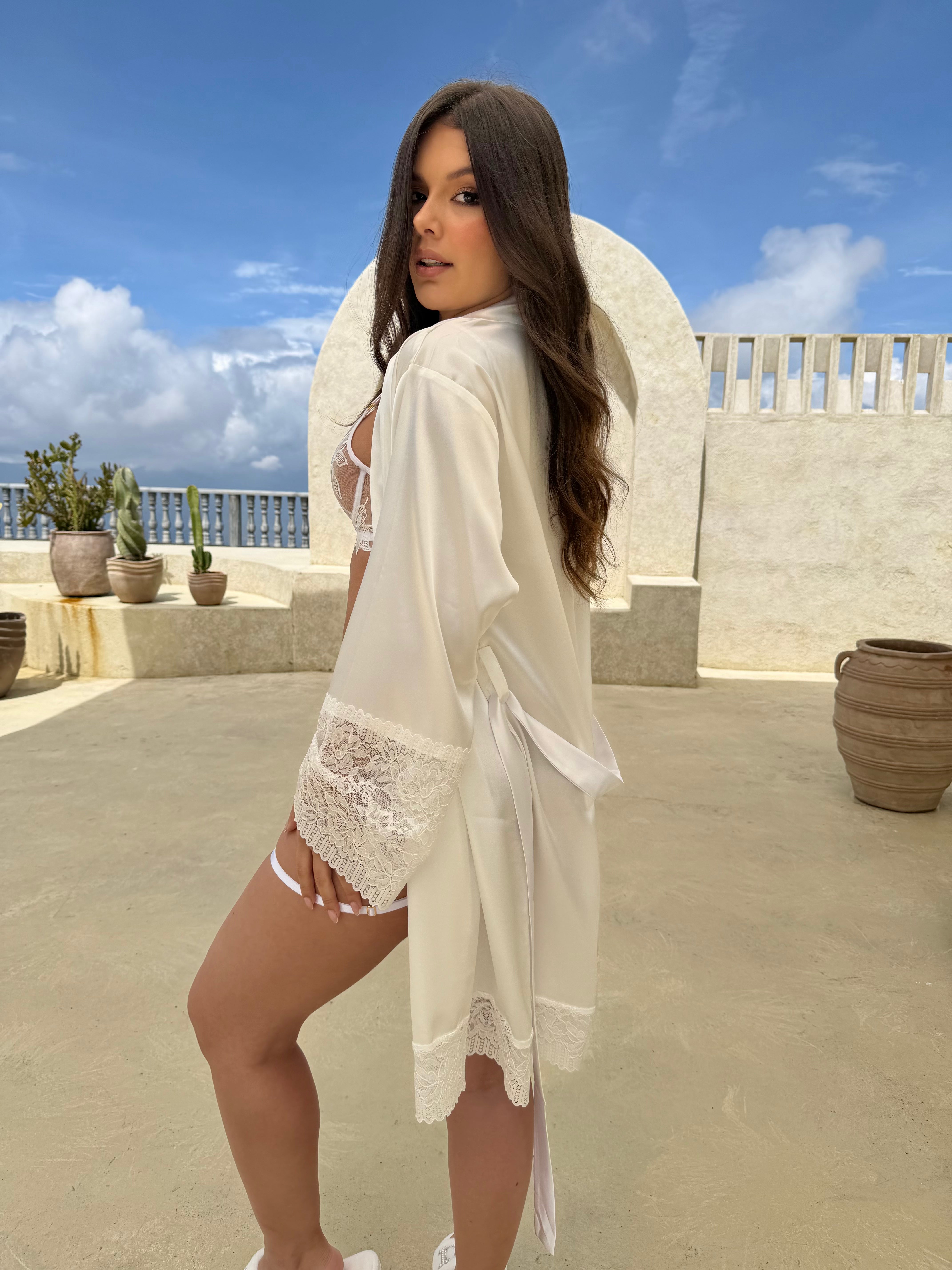 KIMONO SEDA BLANCO
