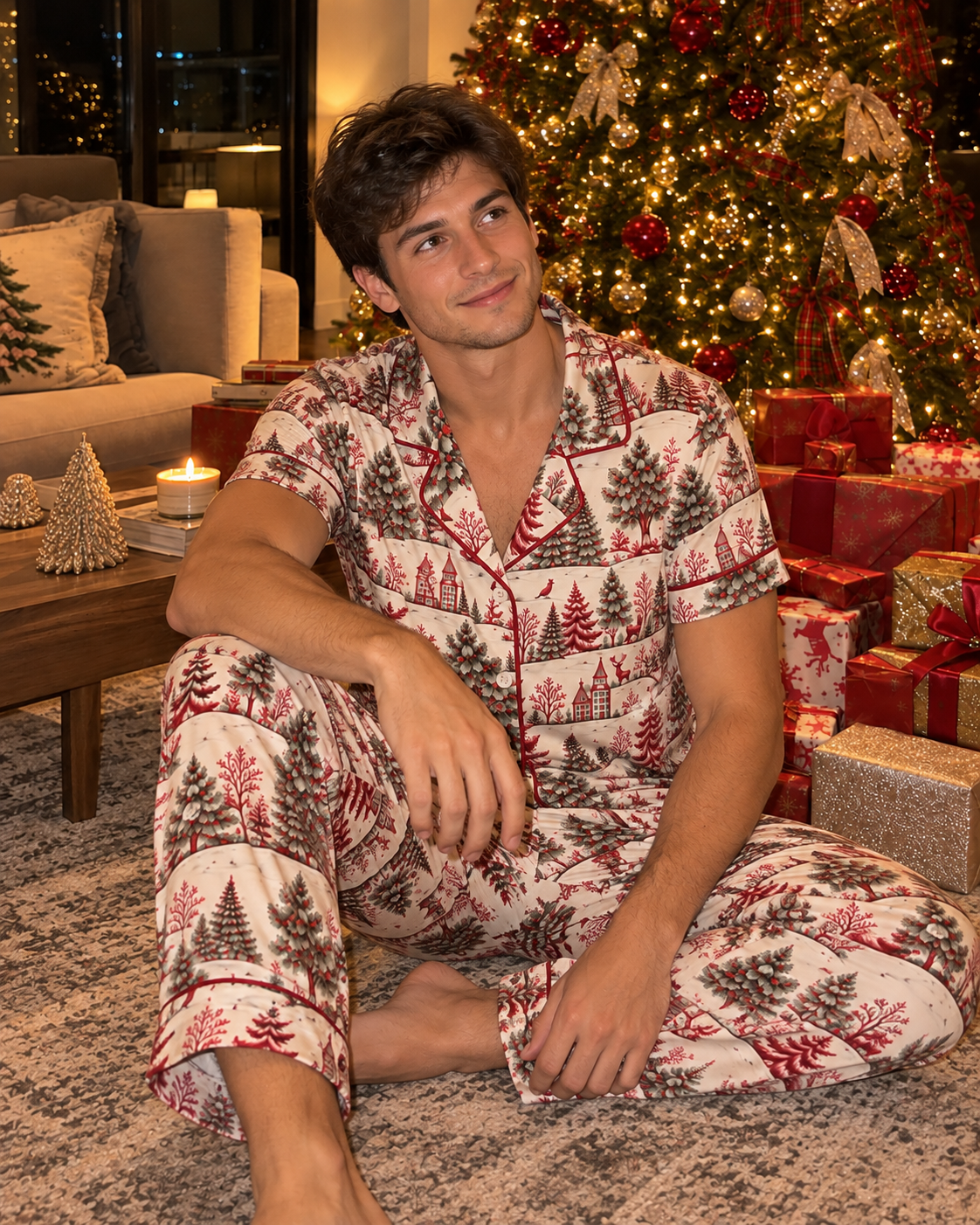PRE VENTA PIJAMA LARGA SANTA´S VILLAGE HOMBRE