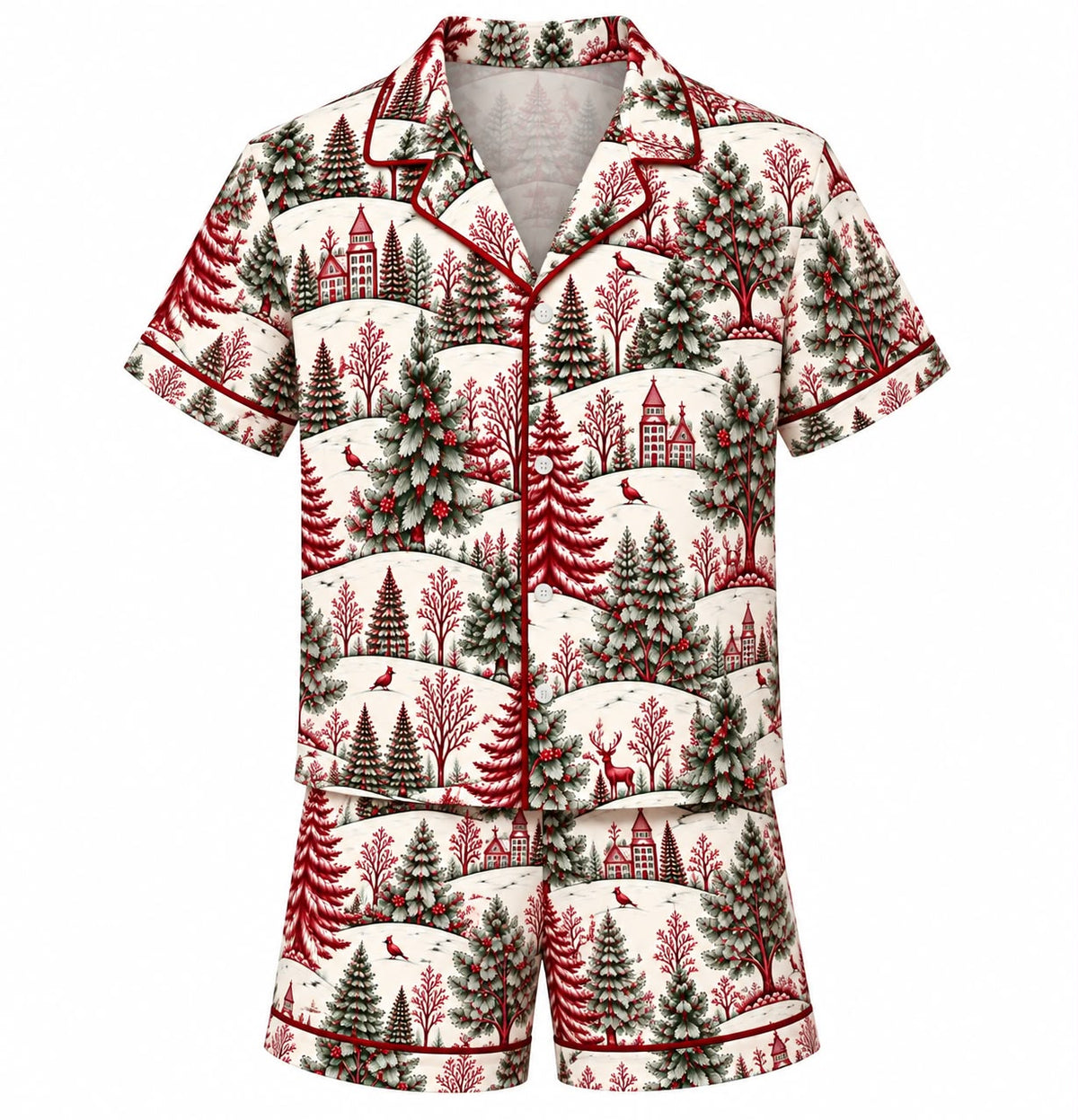 PRE VENTA PIJAMA CORTA SANTA´S VILLAGE HOMBRE