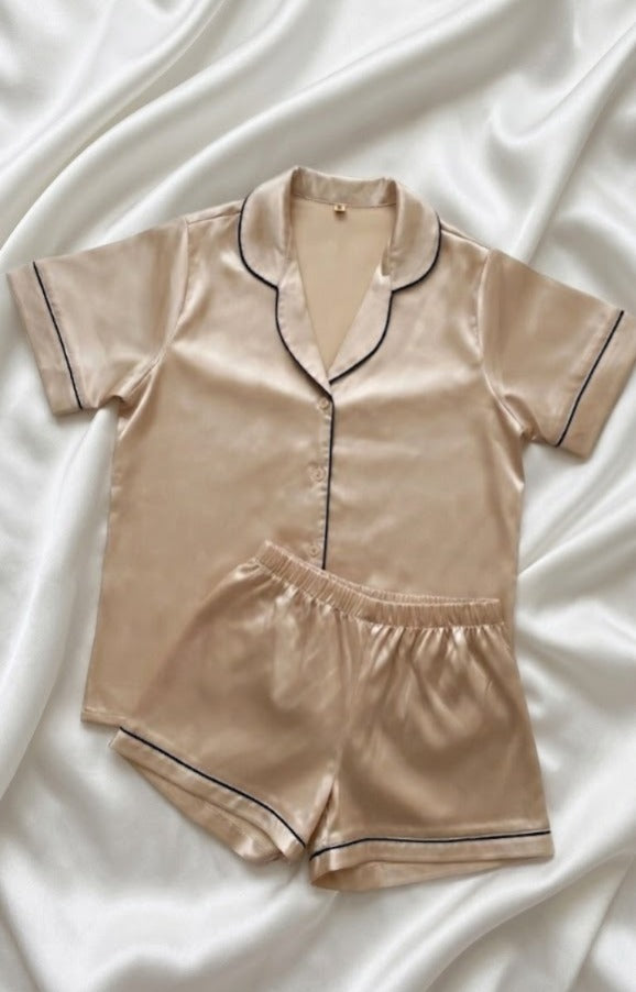 PIJAMA SHORT LORENA DORADO