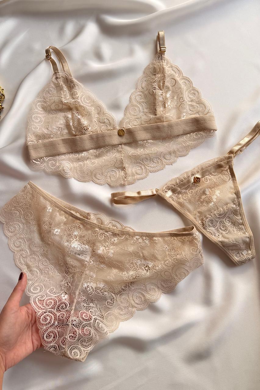 TRÍO DUQUESA BEIGE