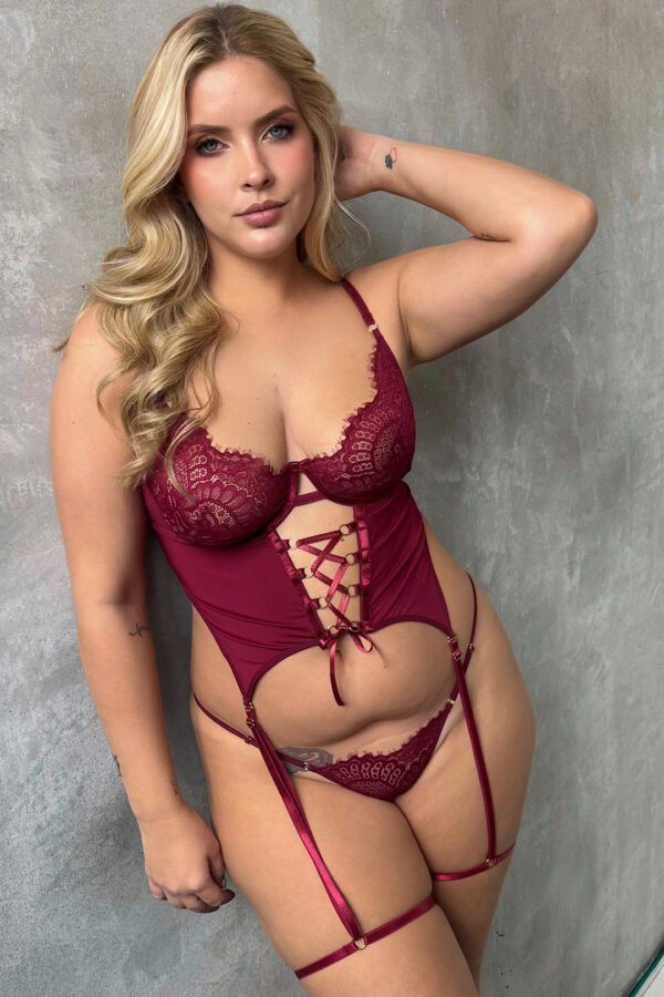 CORSET DEVORA VINO